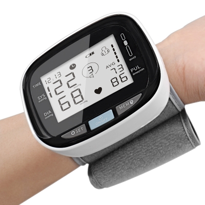 Blood Pressure Meter Wrist Electronic Blood Pressure Monitor with English Broadcast