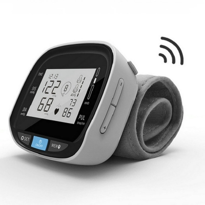 Blood Pressure Meter Wrist Electronic Blood Pressure Monitor with English Broadcast