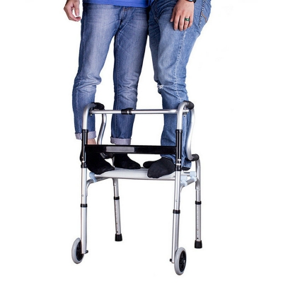 Multi Purposes Folding Walking Aid Mobility Aid Frame Walker for the Elderly
