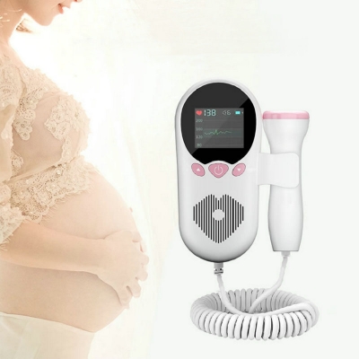 Medical Fetal Doppler Heartbeat Monitor Baby Fetal Heart Rate Detector for Pregnant Women