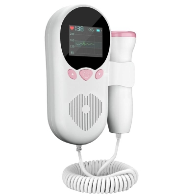 Medical Fetal Doppler Heartbeat Monitor Baby Fetal Heart Rate Detector for Pregnant Women