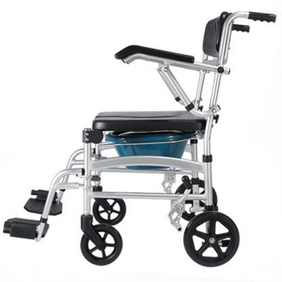 Manual Wheelchair Portable Commode Wheel Chair for the Elderly and Pregnant Women