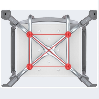 High Quality Aluminum Alloy Shower Chair Anti-slip Toilet Chair