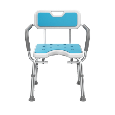 Alloy Toilet Chair Anti-slip Shower Chair with Armrests