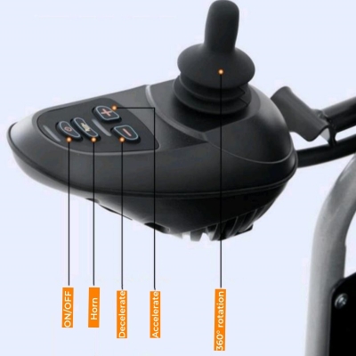 Electric Folding Wheelchair Power Wheelchair for the Elderly and Disabled