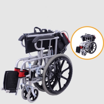High Quality Lightweight Wheelchair Manual Folding Wheelchair for the Elderly