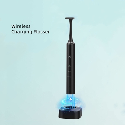 Rechargeable Dental Floss with Placement Holder and Replaced Flosser