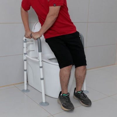Toilet Rail Handicap Adjustable Toilet Safety Frame with Handles