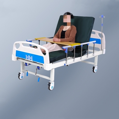 Manual Nursing Bed Two Crank Ward Bed Hospital Lifting Bed