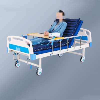 Manual Nursing Bed Two Crank Ward Bed Hospital Lifting Bed