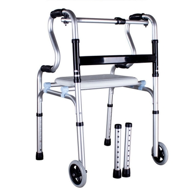 Multi Purposes Folding Walking Aid Mobility Aid Frame Walker for the Elderly