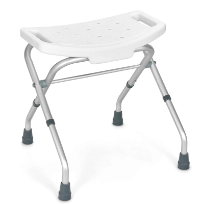 Portable Travel Shower Chair for Elderly, Lightweight Bath Seat