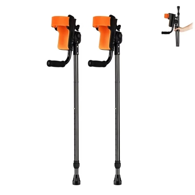 Lightweight Forearm Crutches Adjustable Walking Canes Crutches for Elderly