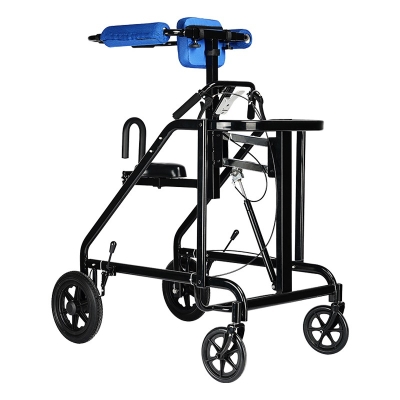 High Quality Standing Frame Walking Training Stand Walker with Wheels for Rehabilitation