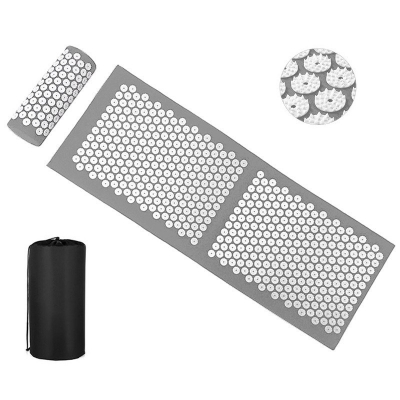 Acupressure Mat and Pillow Set for Neck and Back Pain Relief and Muscle Relaxation