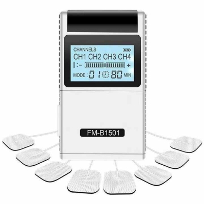 Physical Therapy Tens Unit EMS Digital Massage Machine, 4 Channels