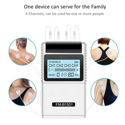 Physical Therapy Tens Unit EMS Digital Massage Machine, 4 Channels