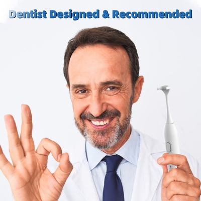 Rechargeable Electric Flosser Dental Floss, Wireless charging, with 50 Replacement Heads