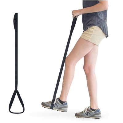 35 Inch Long Leg Lifter With Rigid Hand Strap and Foot Loop