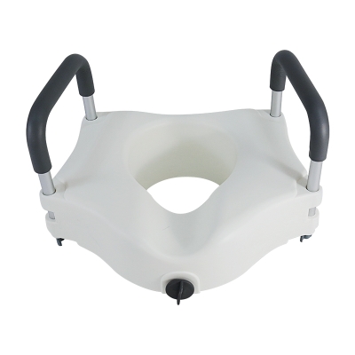 Raised Toilet Seat with Safety Handrail for the Seniors and Pregnant