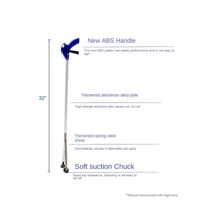 32'' Reacher Grabber Tool for Elderly, Lightweight Pick Up Aid