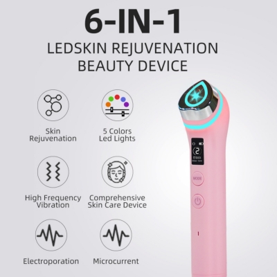 6-in-1 Light Therapy Eye Wand – LED Eye Care Device for Daily Eye Rejuvenation
