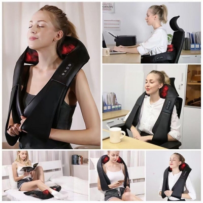 Shiatsu Back Shoulder and Neck Massager with Heat – Deep Tissue Massage Device