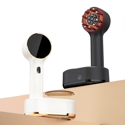 Rechargeable Scalp Massage Comb with Liquid Dispenser - Electric Hair Oil Applicator & Washable Scalp Care Brush