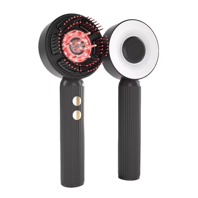 Electric Hair Scalp Massager Brush, Red Blue Light Laser Massaging Comb