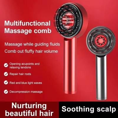 Electric Scalp Massager, Red Light Therapy Brush for Hair Growth and Oil Applicator