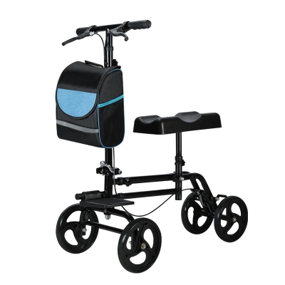 Foldable Mobility Knee Scooter Rolling Walker Walking Rollator