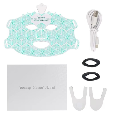 LED Light Facial Mask - Safe Home Skin Care & Relaxation
