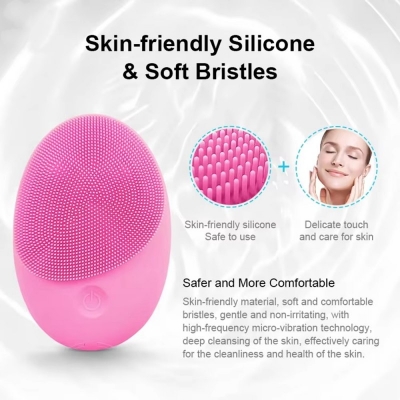 Electric Silicone Face Cleansing Brush - Deep Pore Facial Cleaner