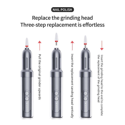 Mini Portable Nail Drill Machine – Cordless Nail File Polisher for Manicure Kit