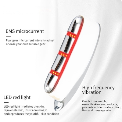 Electric Gua Sha Face & Neck Massager - EMS Vibrating Facial Lift Device