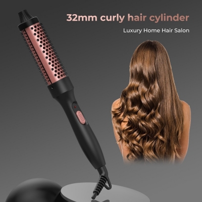 Budget 2 in 1 Hair Straightener Curler Brush - Best Value Heated Comb