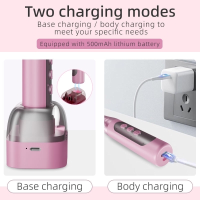 Rechargeable Nail Drill File with Charging Base – Easy-to-Use Nail Care Device for Manicure