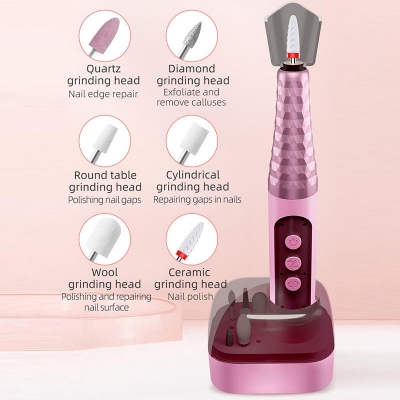 Rechargeable Nail Drill File with Charging Base – Easy-to-Use Nail Care Device for Manicure