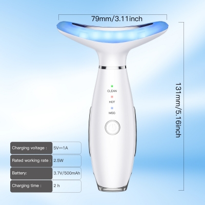 Red Light Neck & Face Lifting Device - Warm Massage & Skin Tightening