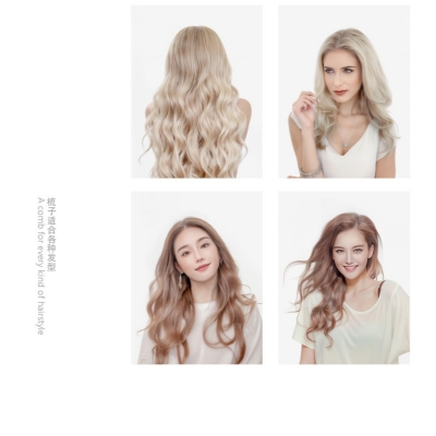 Cordless Ionic Hair Straightener Brush - Rechargeable Travel Hair Styler