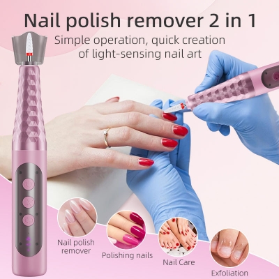 Rechargeable Nail Drill File with Charging Base – Easy-to-Use Nail Care Device for Manicure