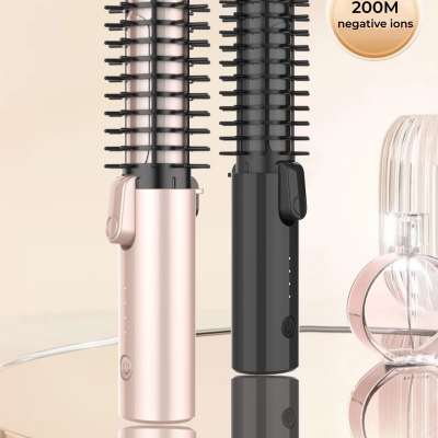 Premium Cordless 2 in 1 Hair Straightener & Curler - Ceramic Mini Styling Tool