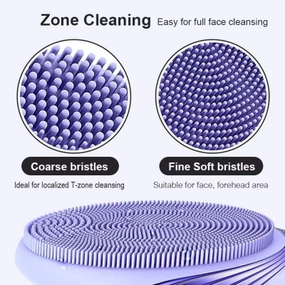 Rechargeable Silicone Facial Brush - IPX7 Waterproof Face Cleaner